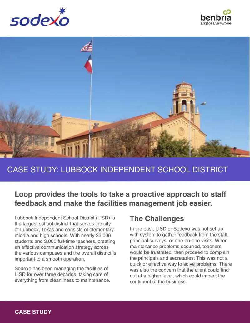 Lubbock Independent School District Facilities Management Case Study