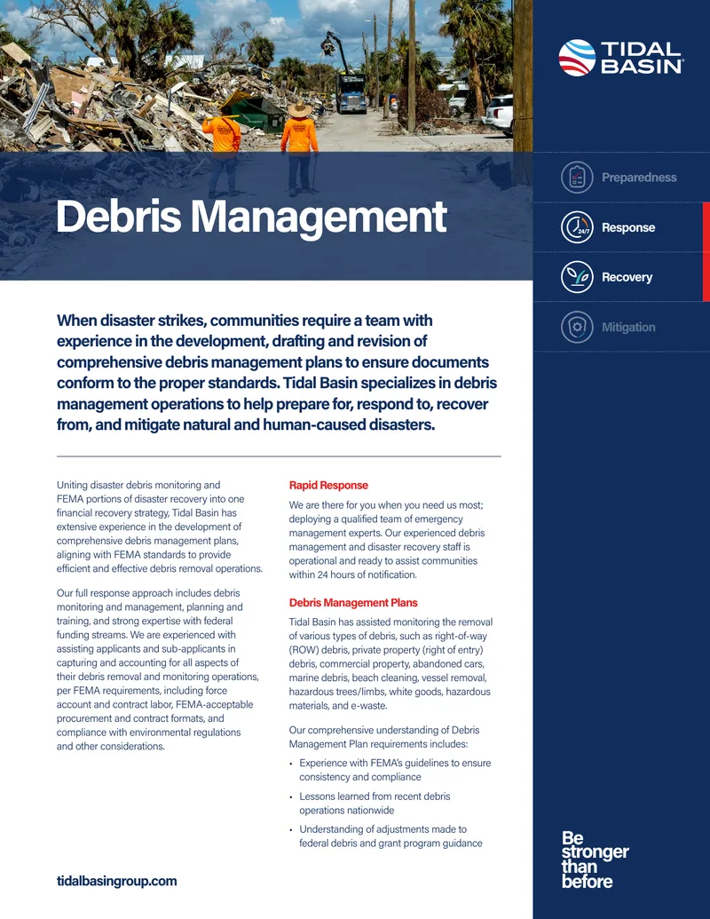 Comprehensive Debris Management Strategy Overview