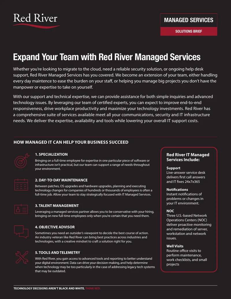 Red River Managed Services Solutions Brief