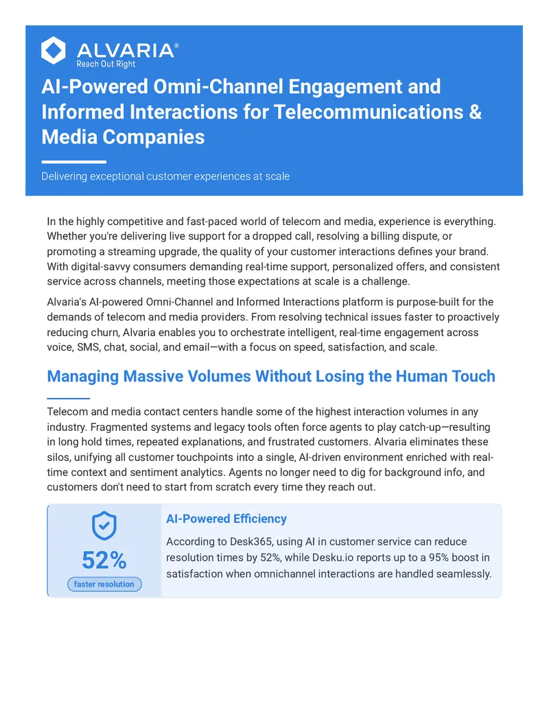 AI-Powered Omni-Channel Engagement for Telecom and Media
