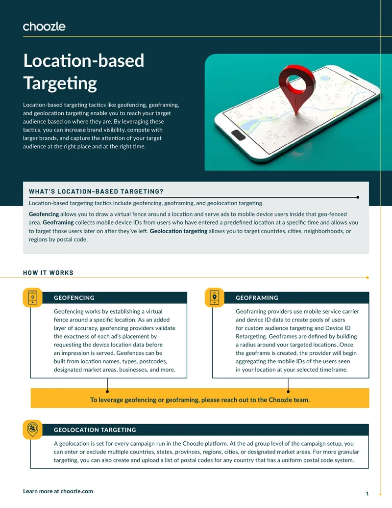 Location-Based Targeting Tactics Overview
