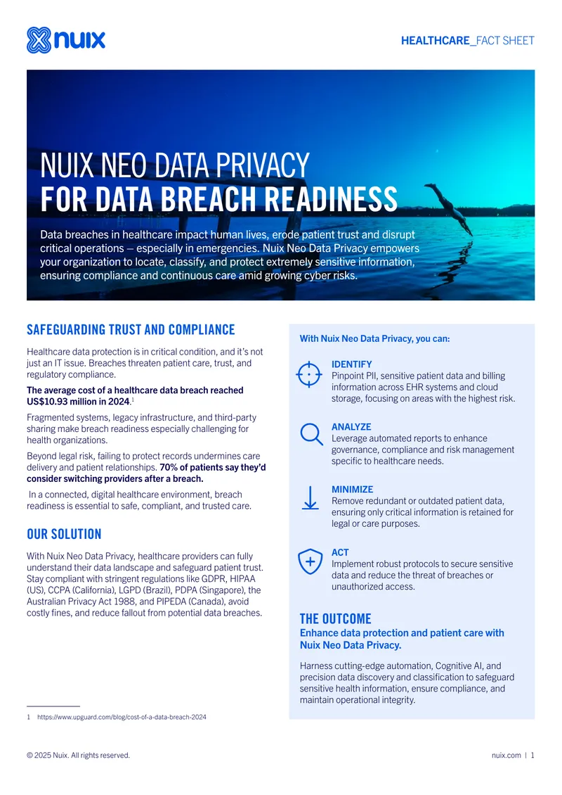 Healthcare Data Protection and Compliance Solutions