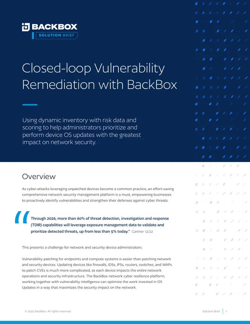 Closed-loop Vulnerability Remediation with BackBox