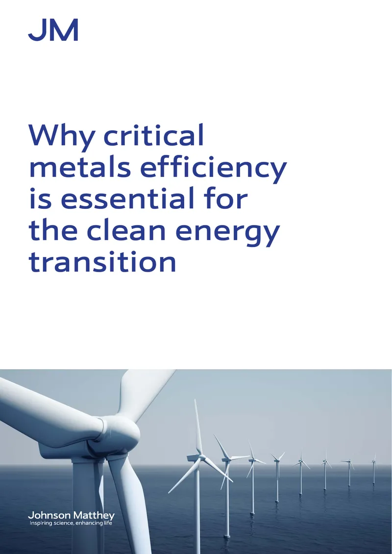 Critical Metals Efficiency in Clean Energy Transition