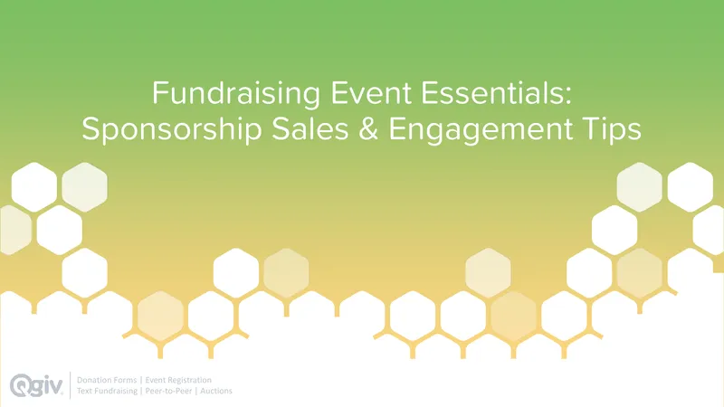 Fundraising Event Sponsorship Management Guide