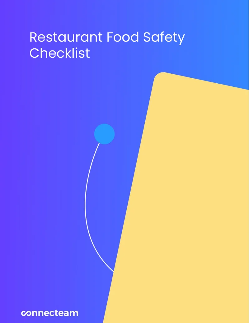 Restaurant Food Safety Checklist Template