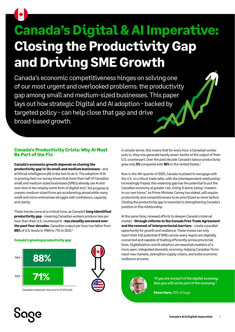 Canada's Digital and AI Adoption for SME Growth
