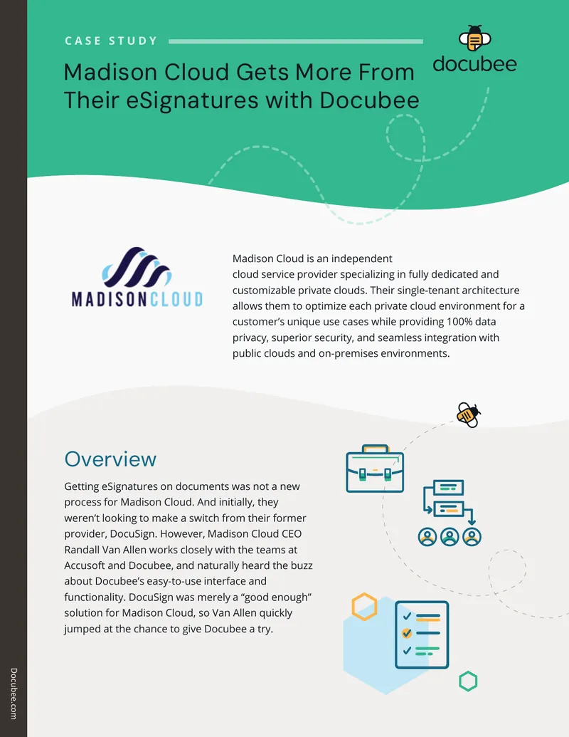 Madison Cloud Case Study on Docubee eSignatures