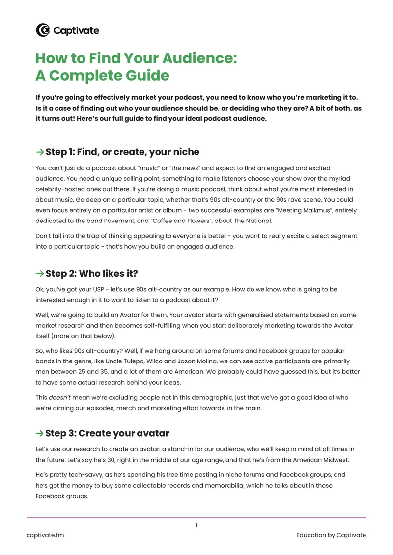 Guide to Finding Your Ideal Podcast Audience