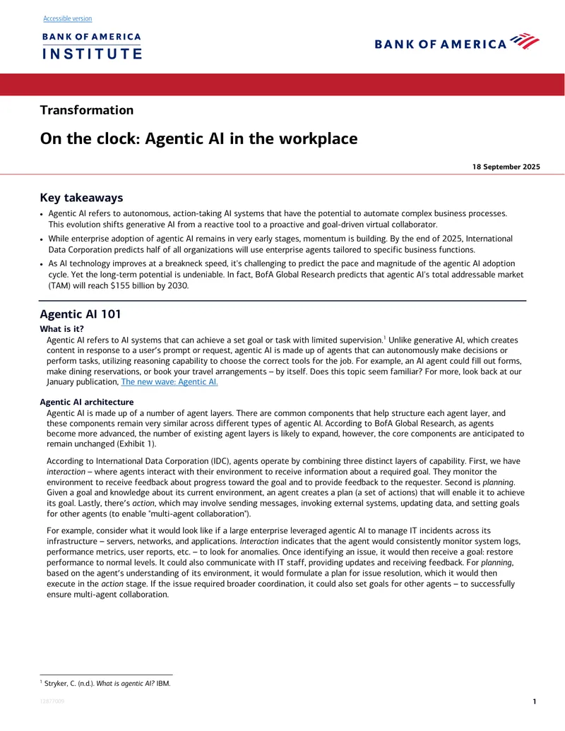 Agentic AI in the Workplace Overview