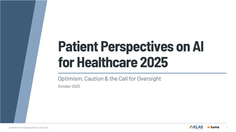 Patient Perspectives on AI in Healthcare 2025