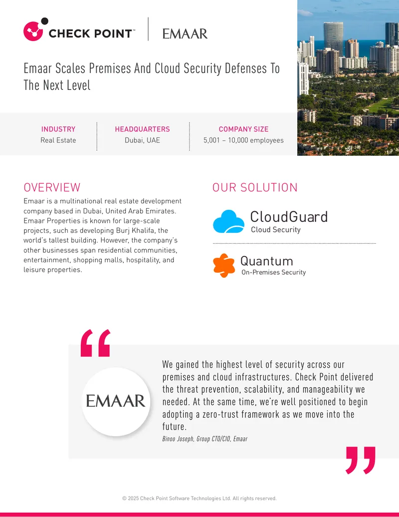 Emaar's Enhanced Security Infrastructure Case Study