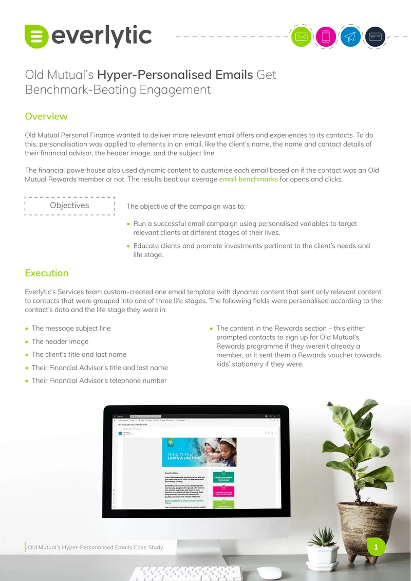 Old Mutual Hyper-Personalised Email Campaign Case Study