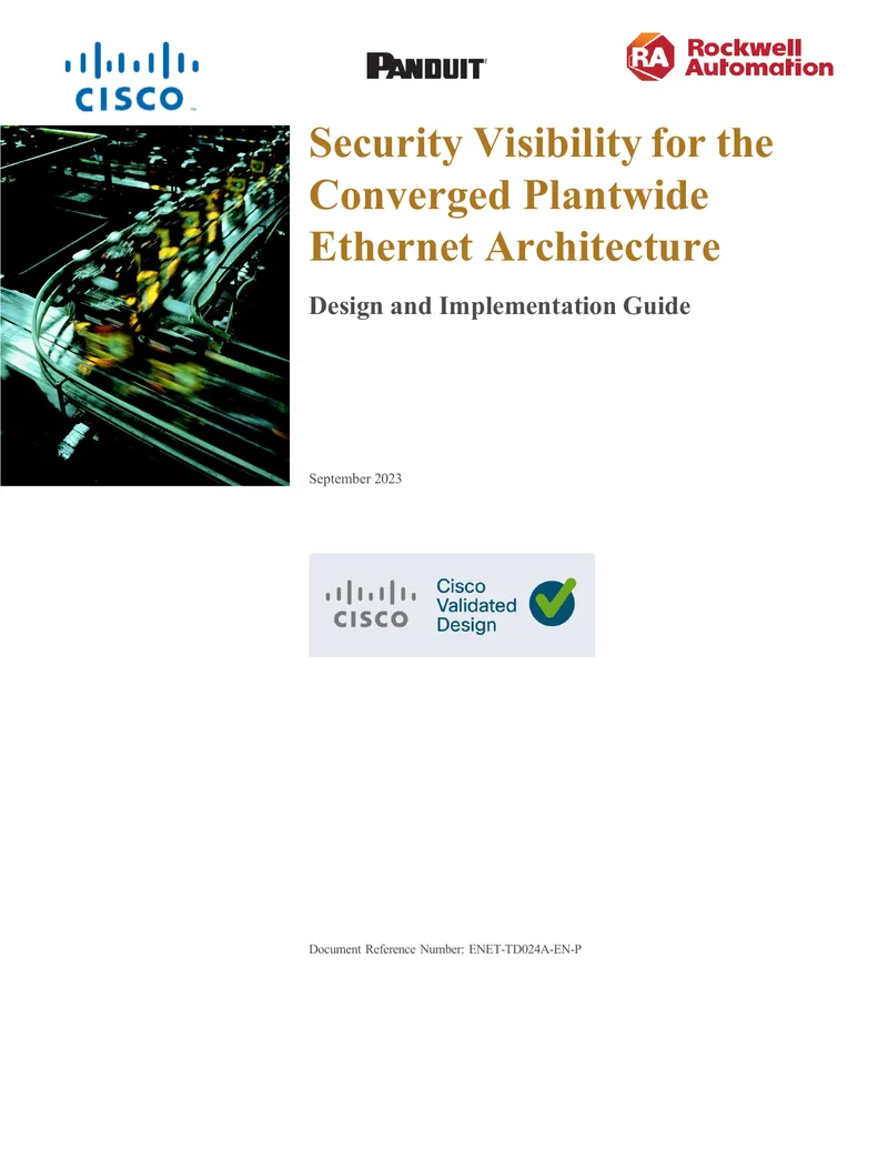 Security Visibility for the Converged Plantwide Ethernet Architecture Guide
