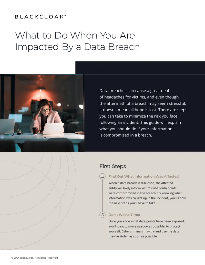 Steps to Take After a Data Breach