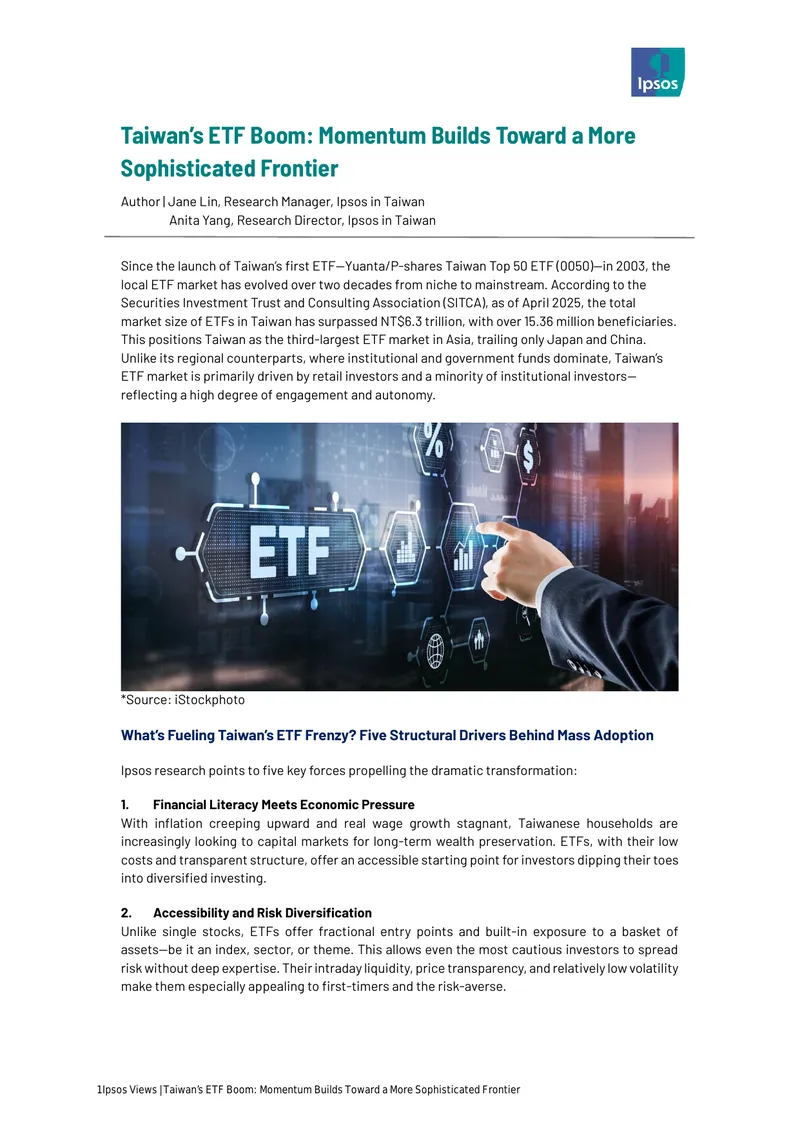 Taiwan ETF Market Trends and Investor Behavior