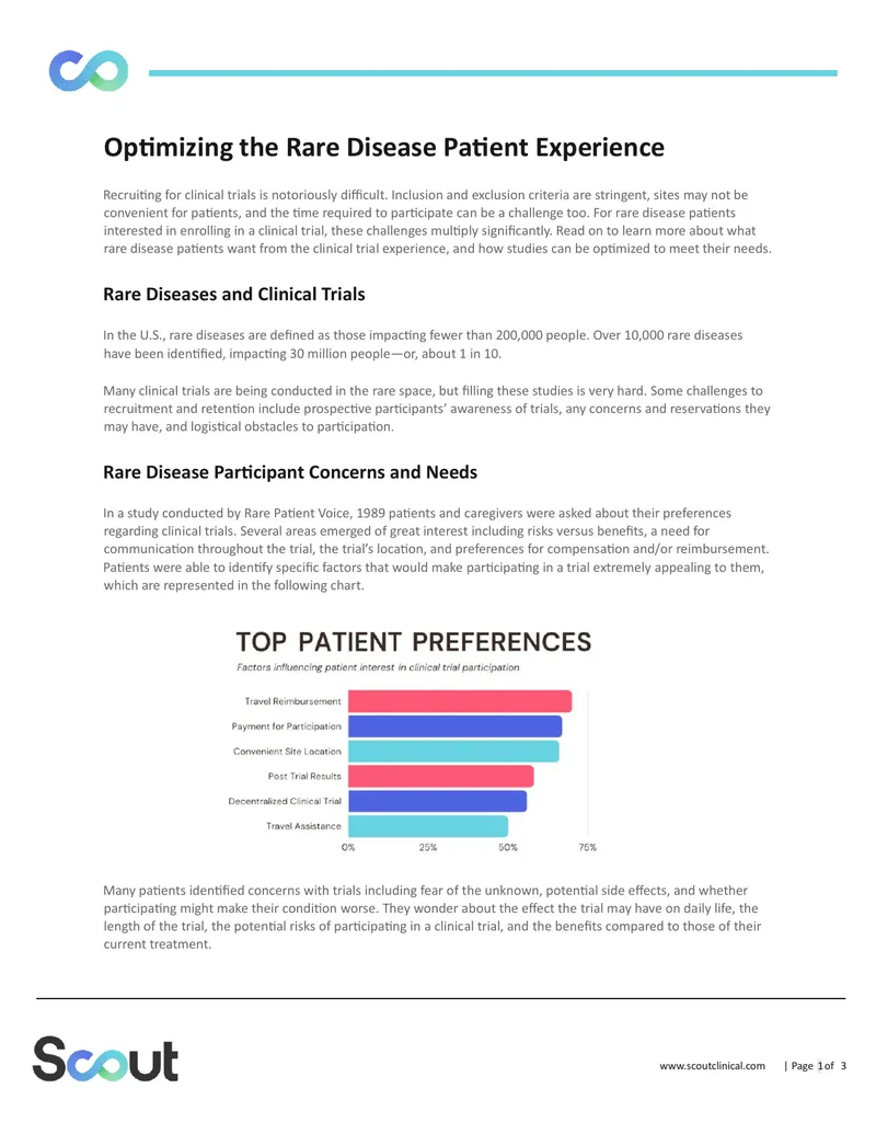 Optimizing the Rare Disease Patient Experience
