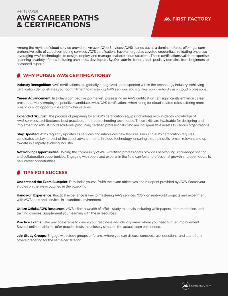 AWS Career Paths and Certifications Guide