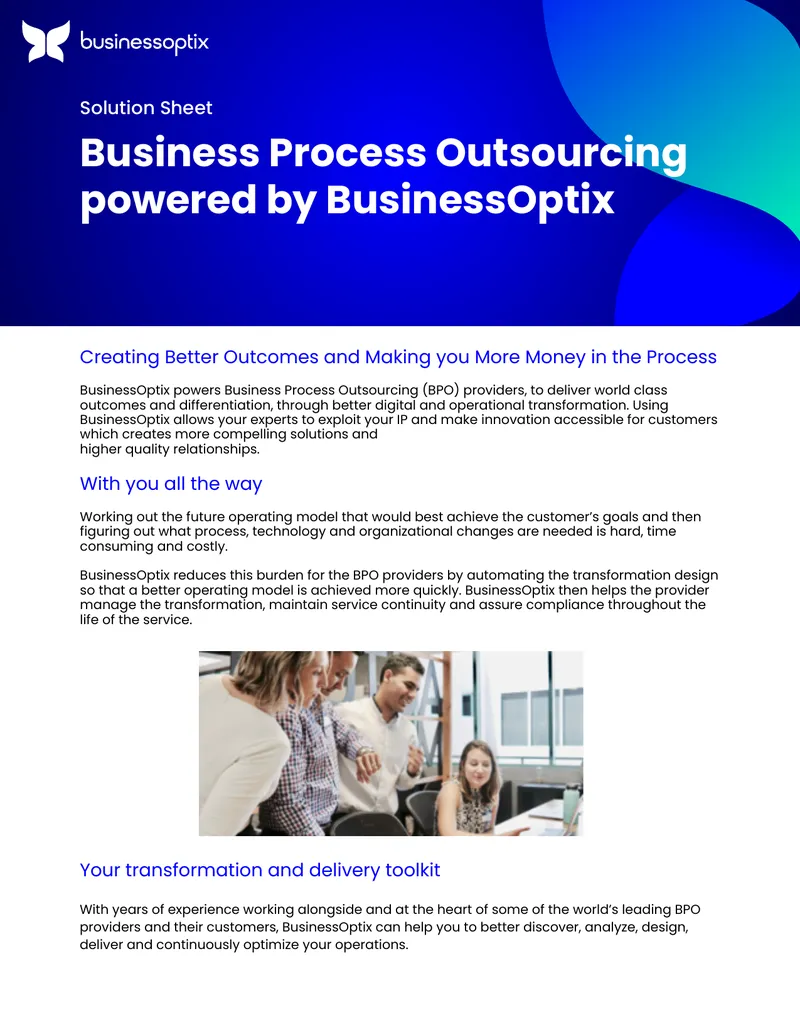 Business Process Outsourcing Transformation Solutions