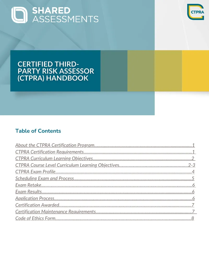 CTPRA Certification Program Overview and Requirements