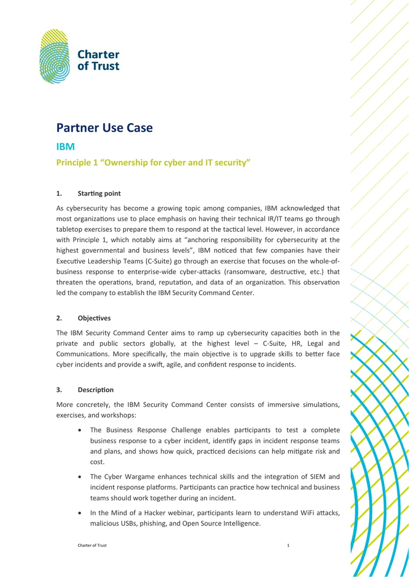 IBM Security Command Center Use Case
