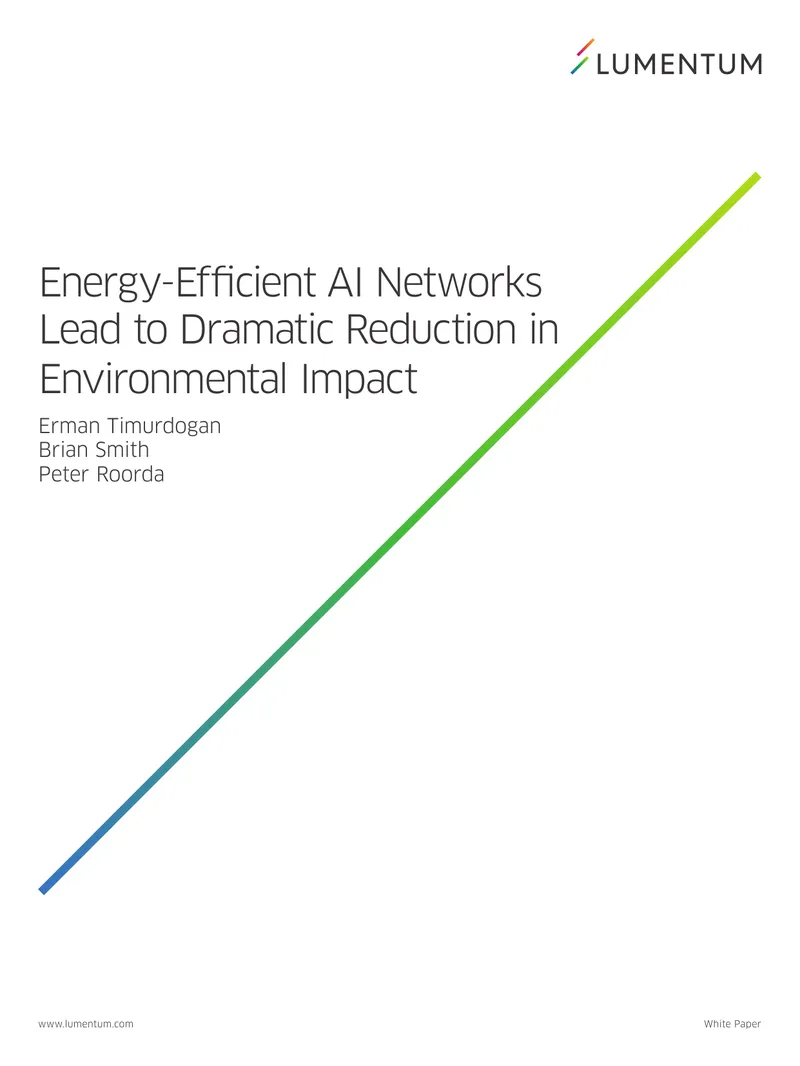 Energy-Efficient AI Networks and Environmental Impact