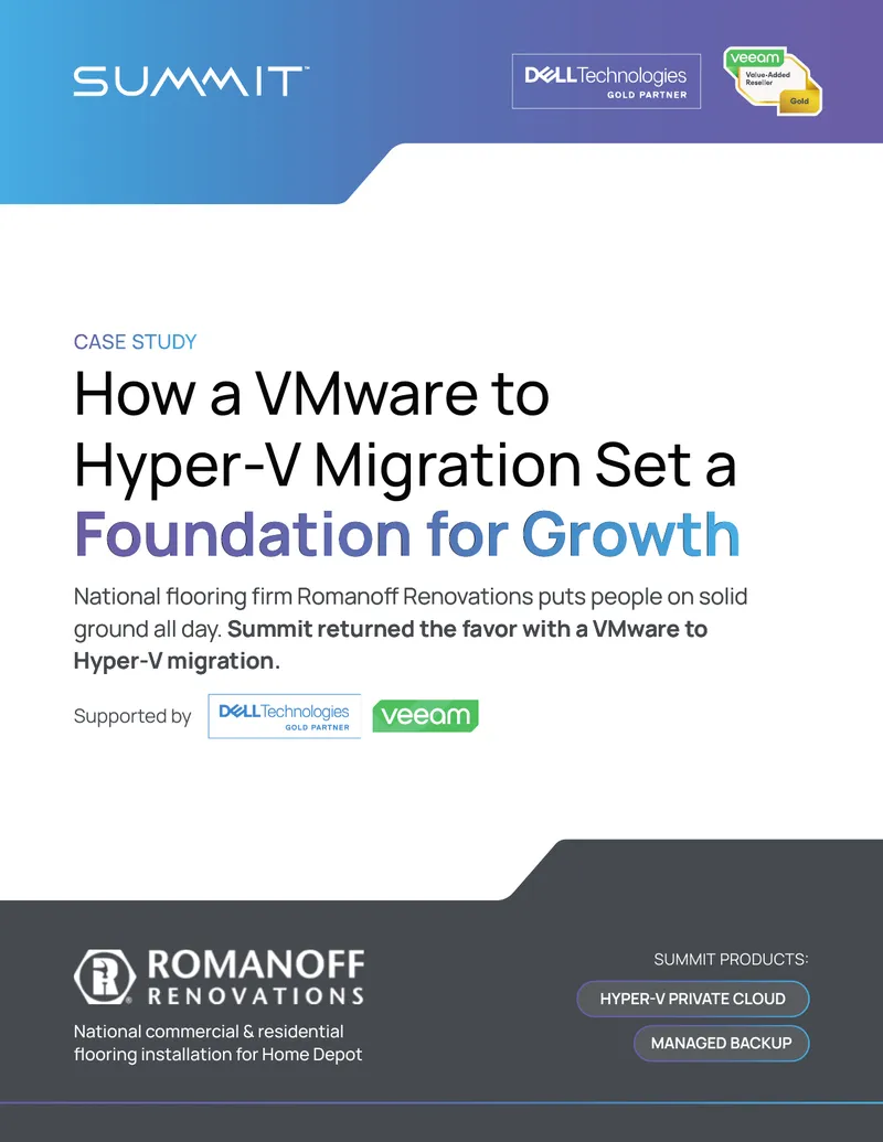 Romanoff Renovations VMware to Hyper-V Migration Case Study