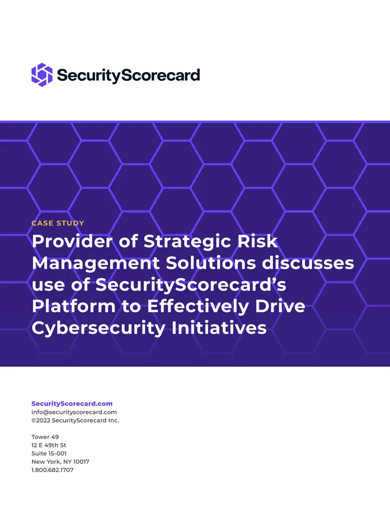 Case Study on Strategic Risk Management Solutions
