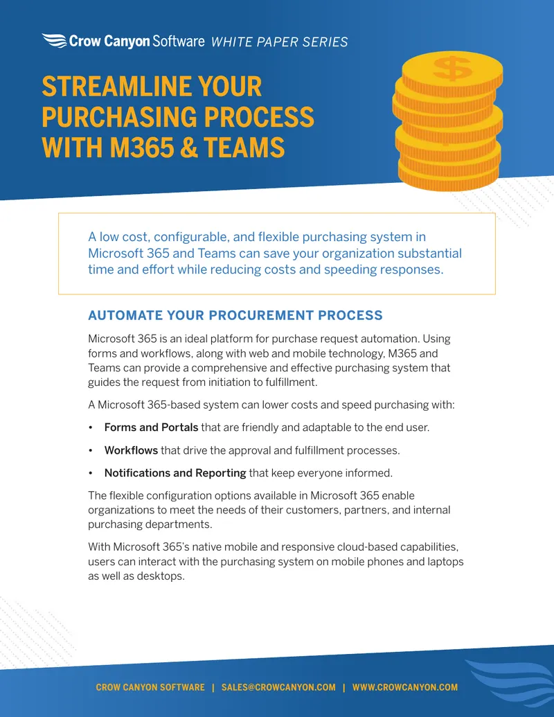 Streamlining the Purchasing Process with Microsoft 365 and Teams