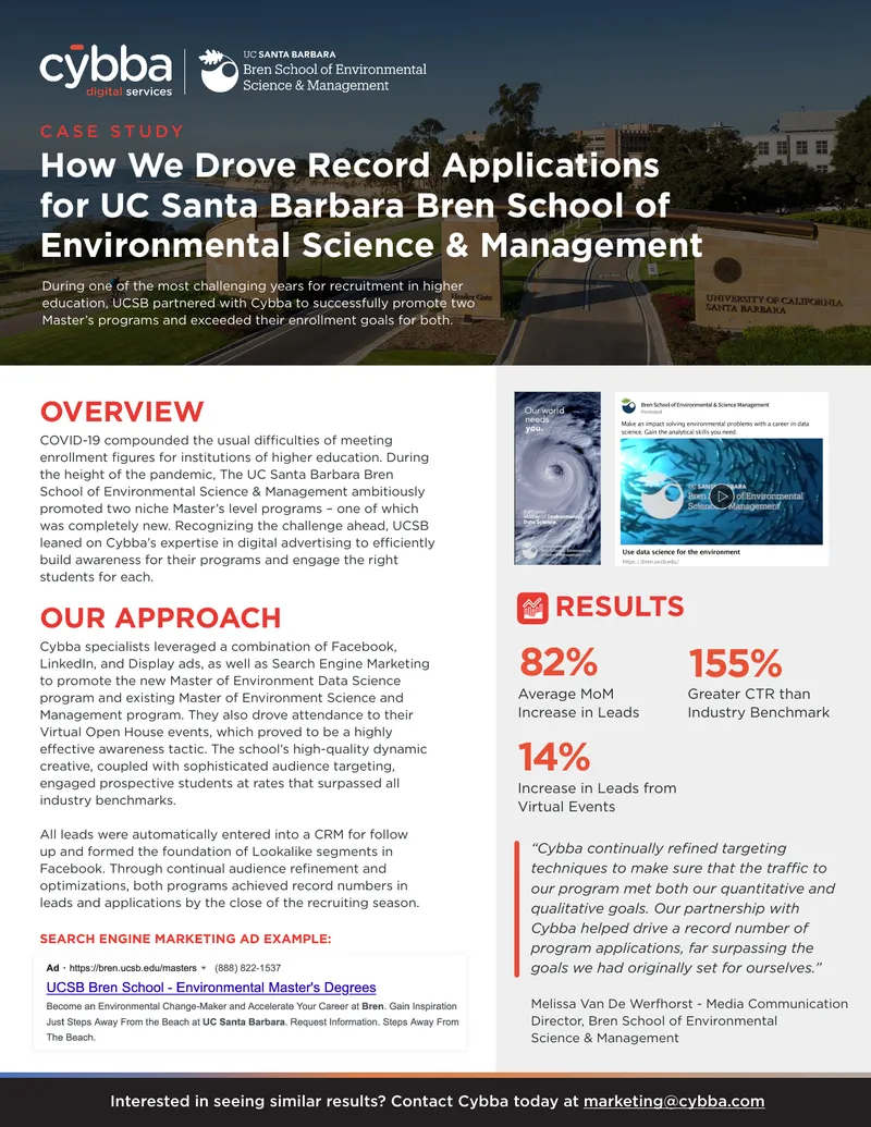 Case Study on UCSB Enrollment Strategies