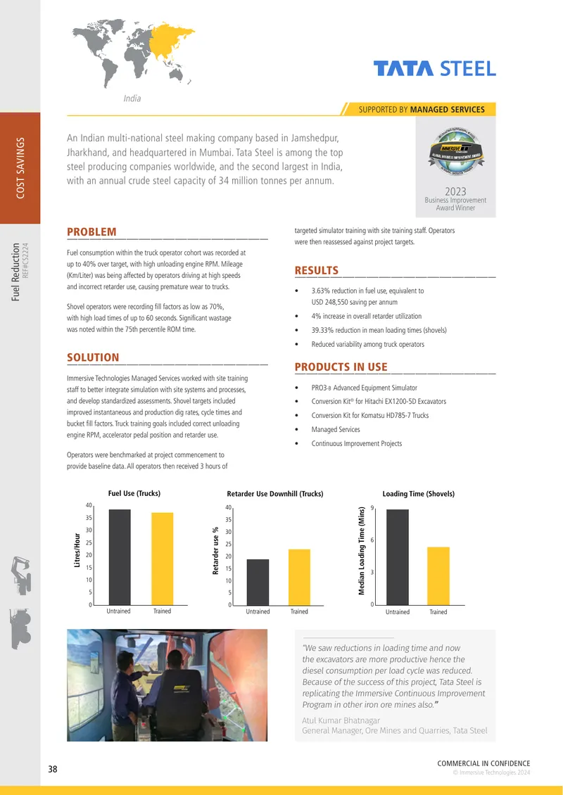 Fuel Reduction Training Program for Truck Operators
