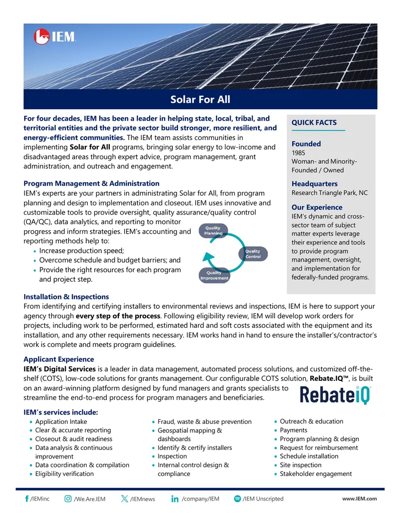Solar for All Program Management and Implementation Guide