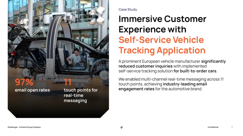Self-Service Vehicle Tracking Application Case Study