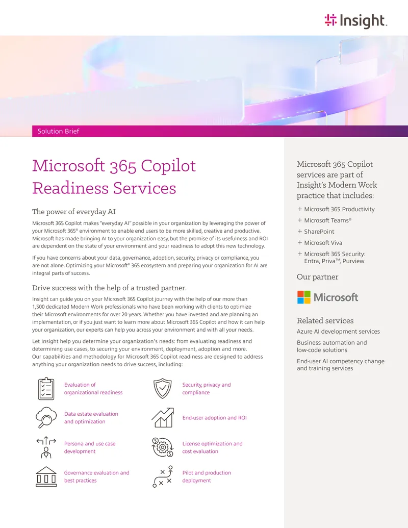 Microsoft 365 Copilot Readiness Services