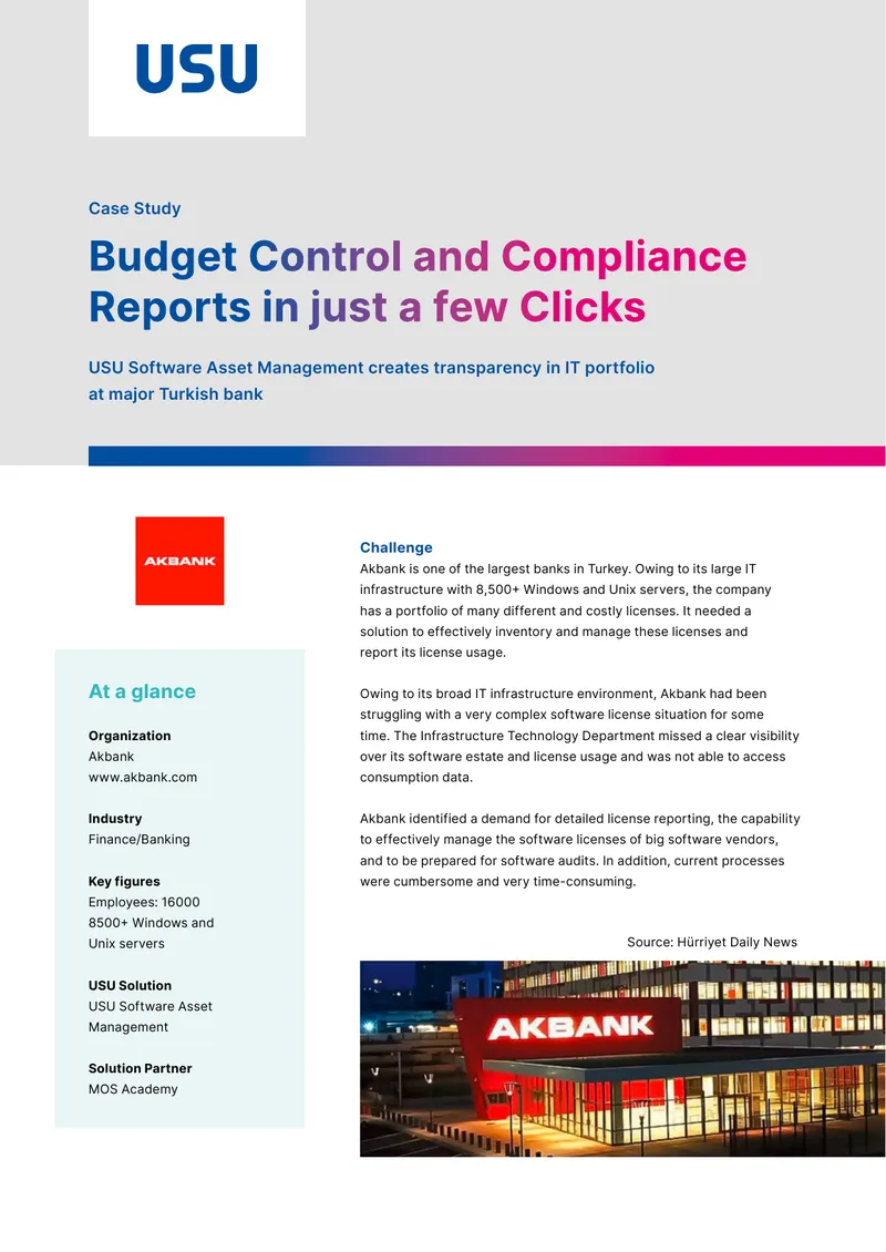 Software Asset Management Implementation at Akbank