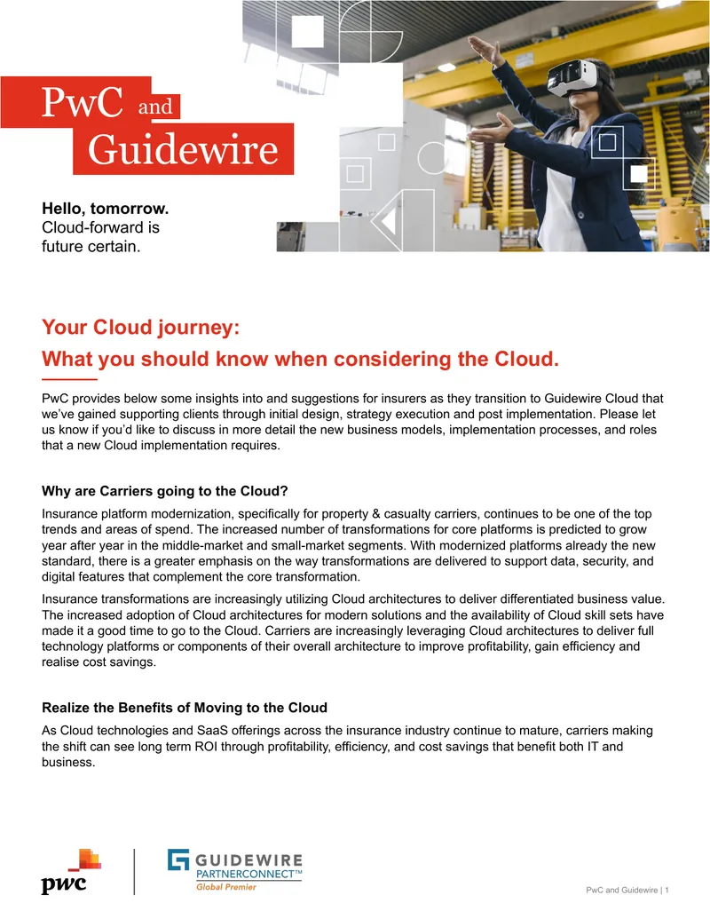 Guidewire Cloud Implementation Considerations for Insurers