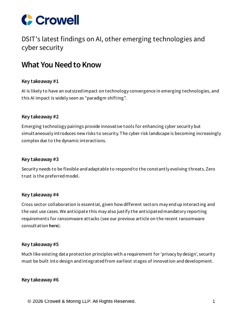 DSIT Findings on AI and Cyber Security Risks