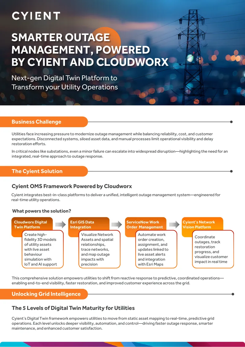 Integrated Outage Management System for Utilities