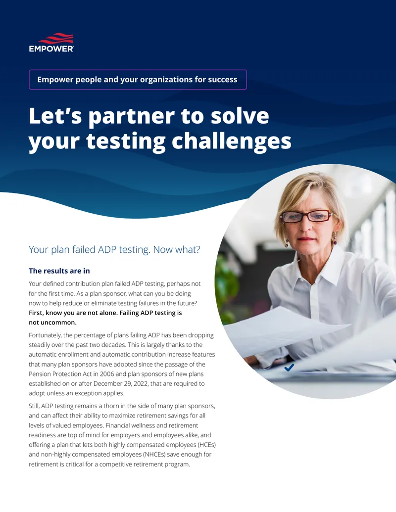 Strategies to Address ADP Testing Failures