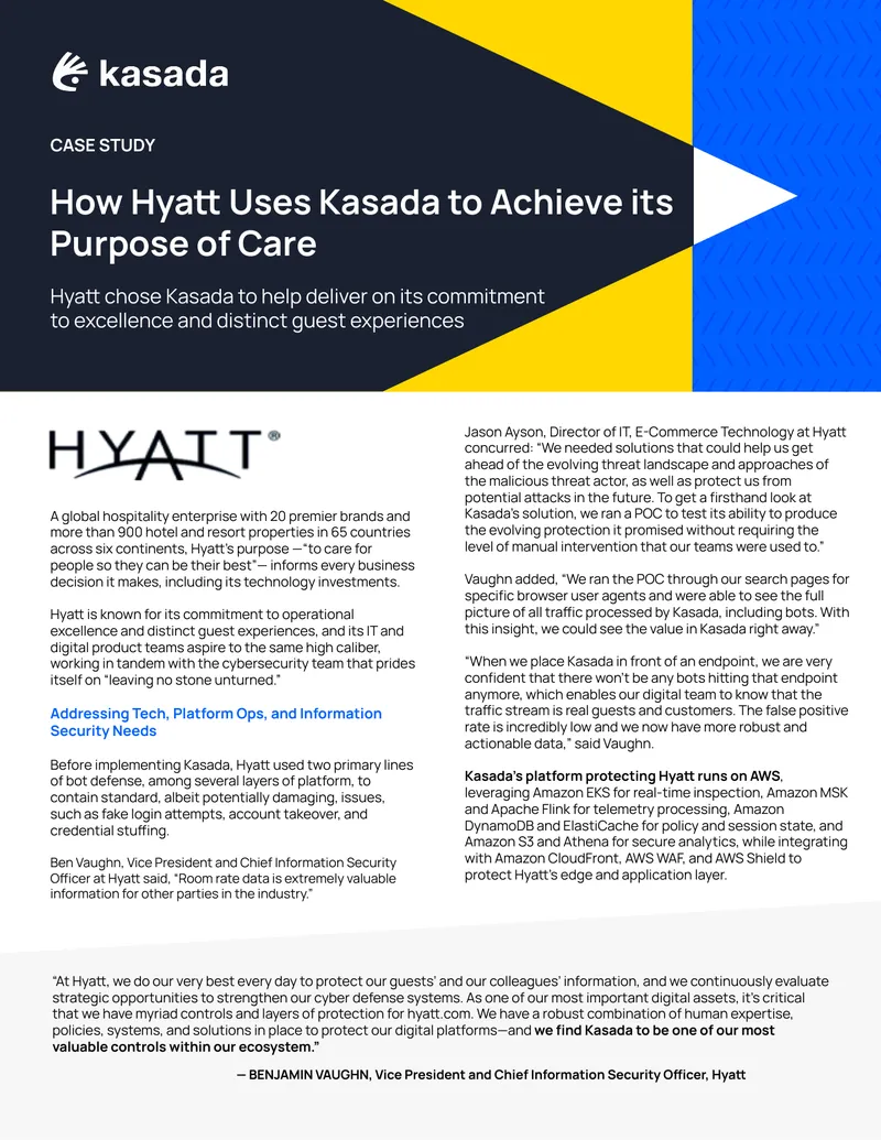 Hya's Implementation of Kasada for Cybersecurity