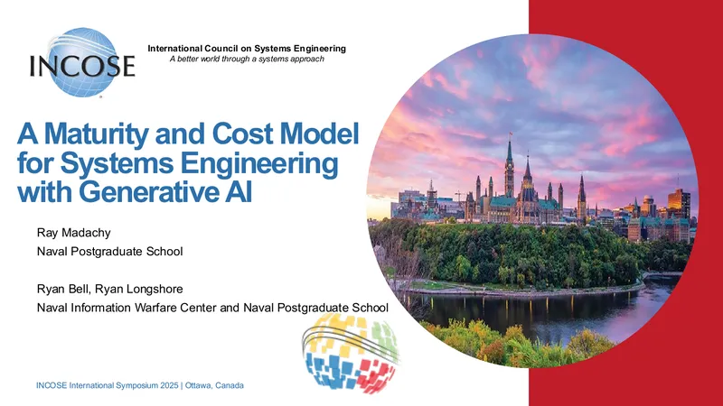 Maturity and Cost Model for Systems Engineering with Generative AI