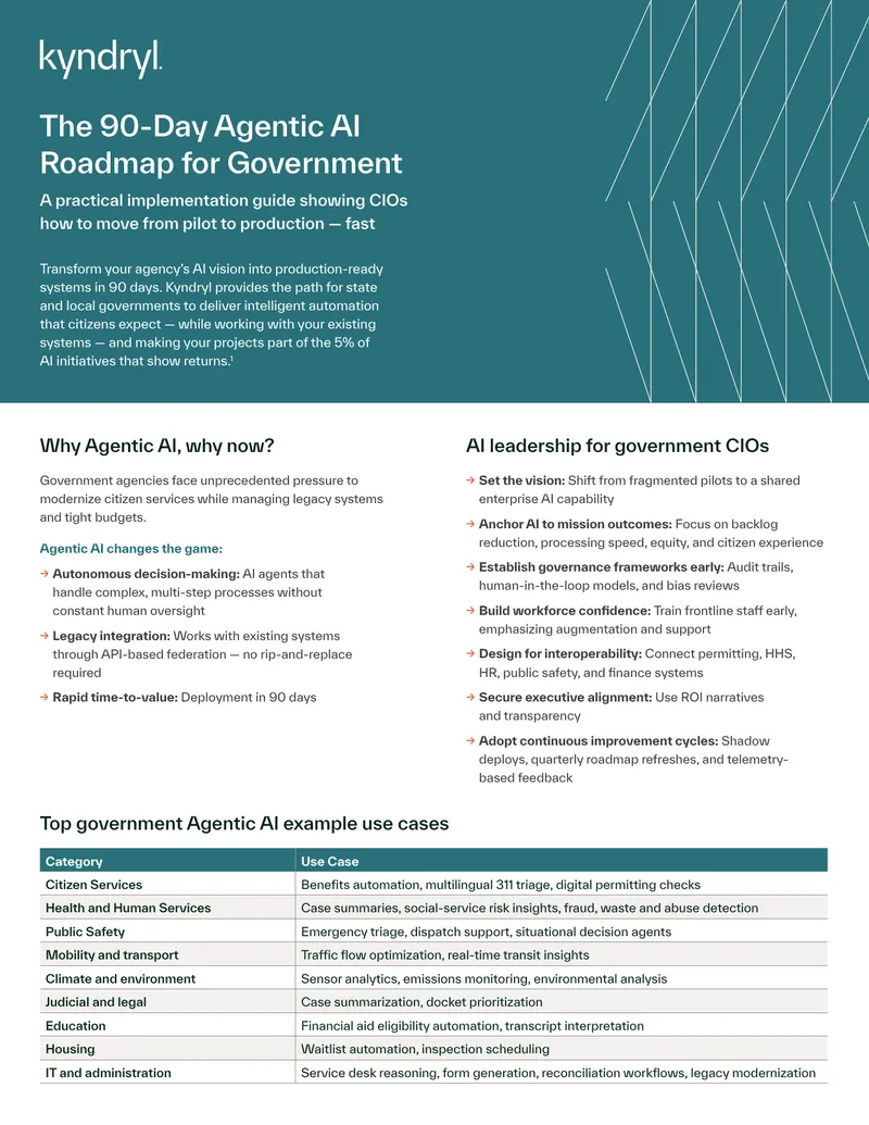 90-Day Agentic AI Roadmap for Government