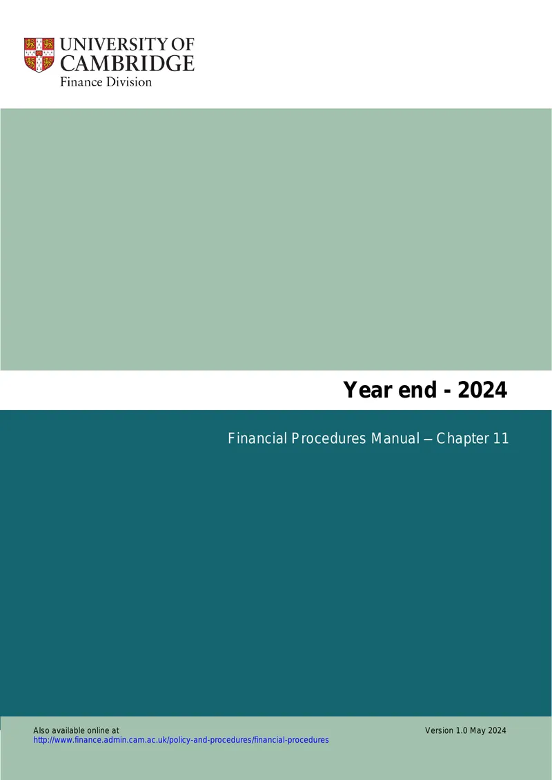 Year-End Financial Procedures Manual for 2024