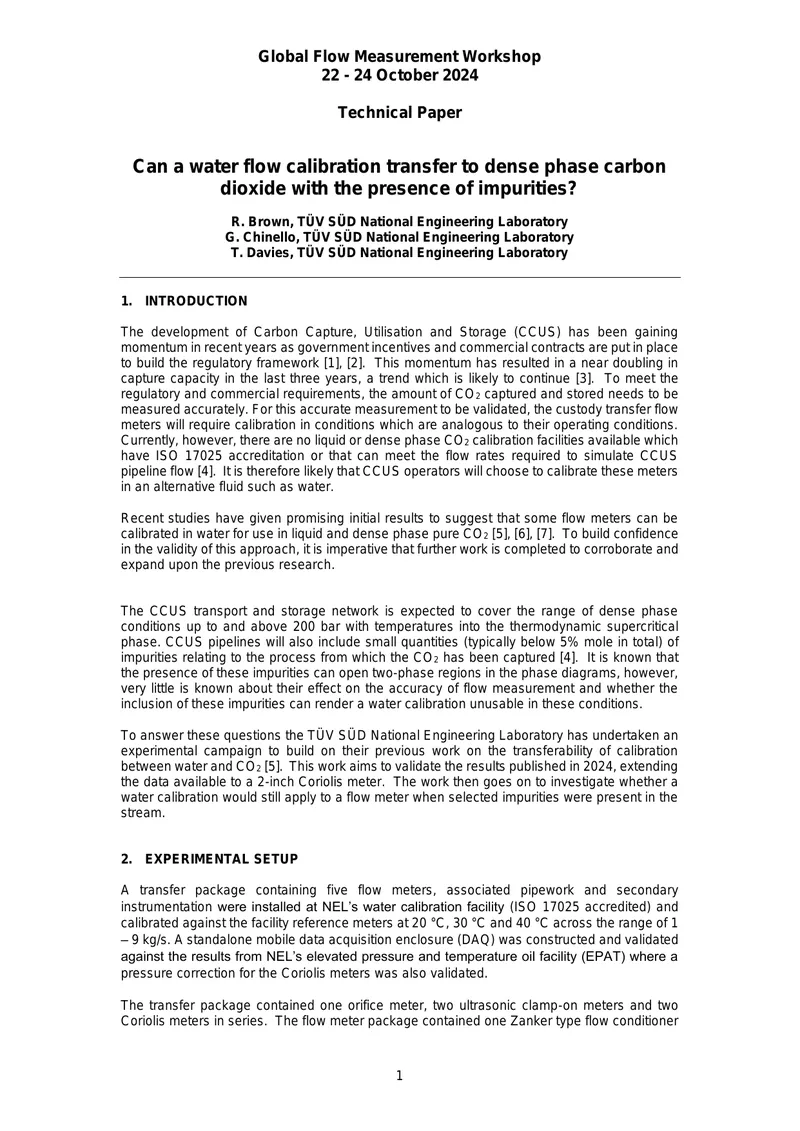 Calibration Transfer for CO2 Flow Measurement