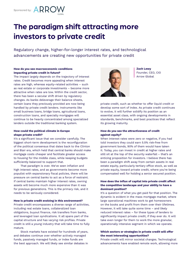 Trends and Opportunities in Private Credit