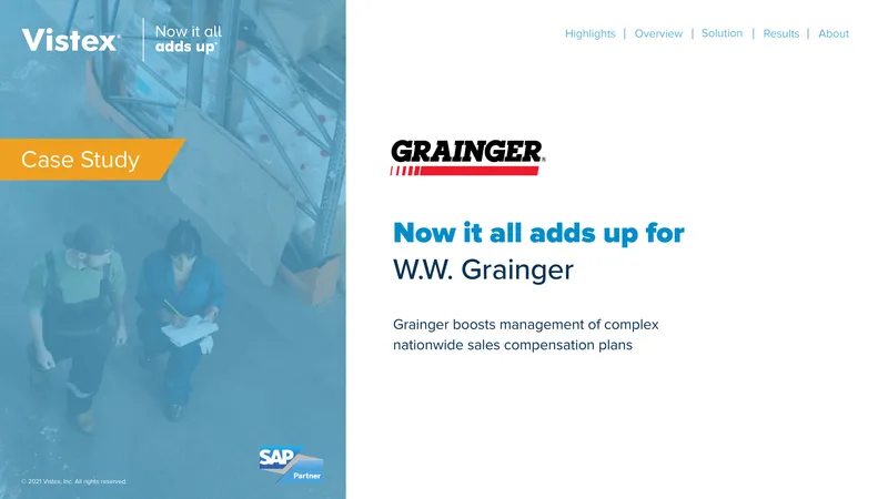 W.W. Grainger Sales Compensation Management Case Study