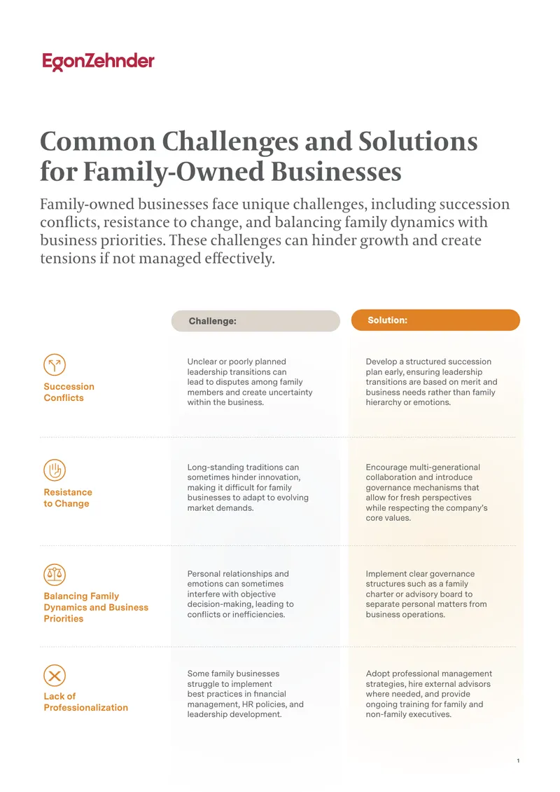 Common Challenges and Solutions for Family-Owned Businesses