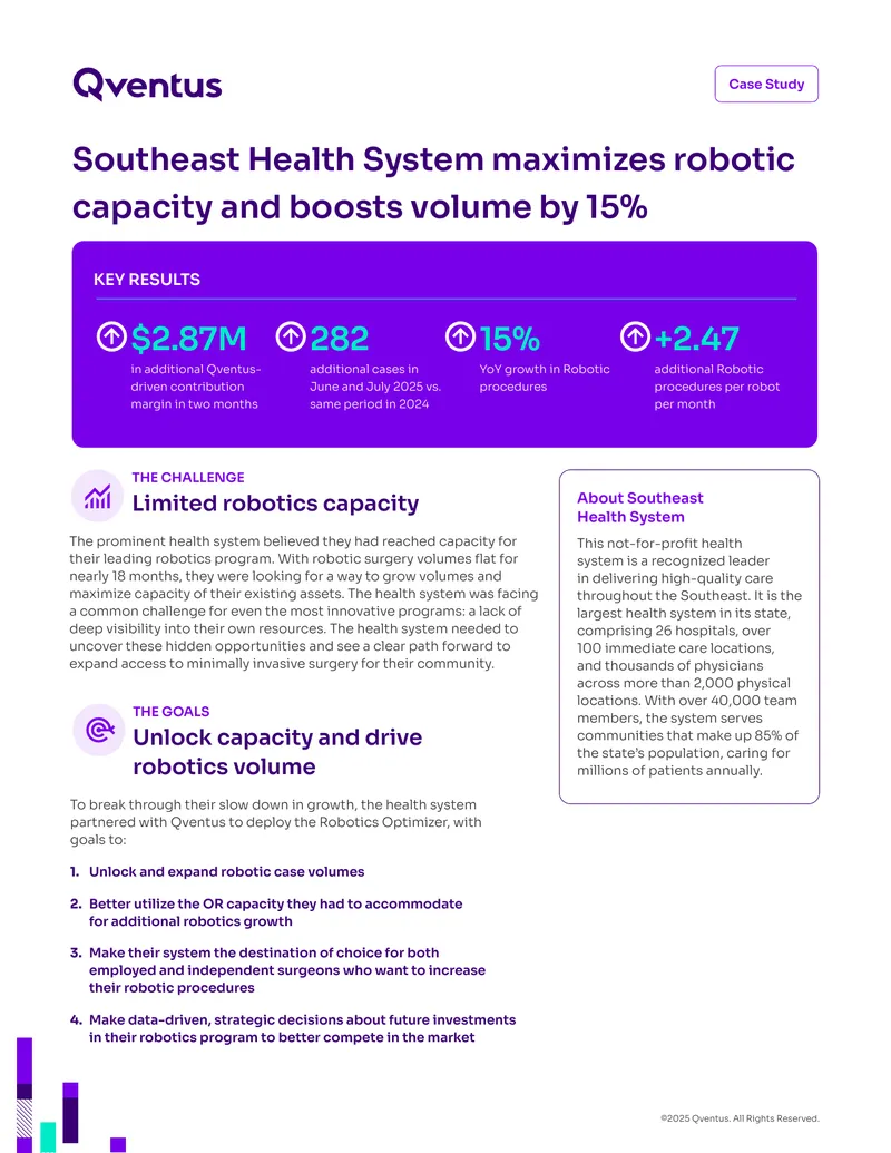 Southeast Health System Robotics Capacity Case Study