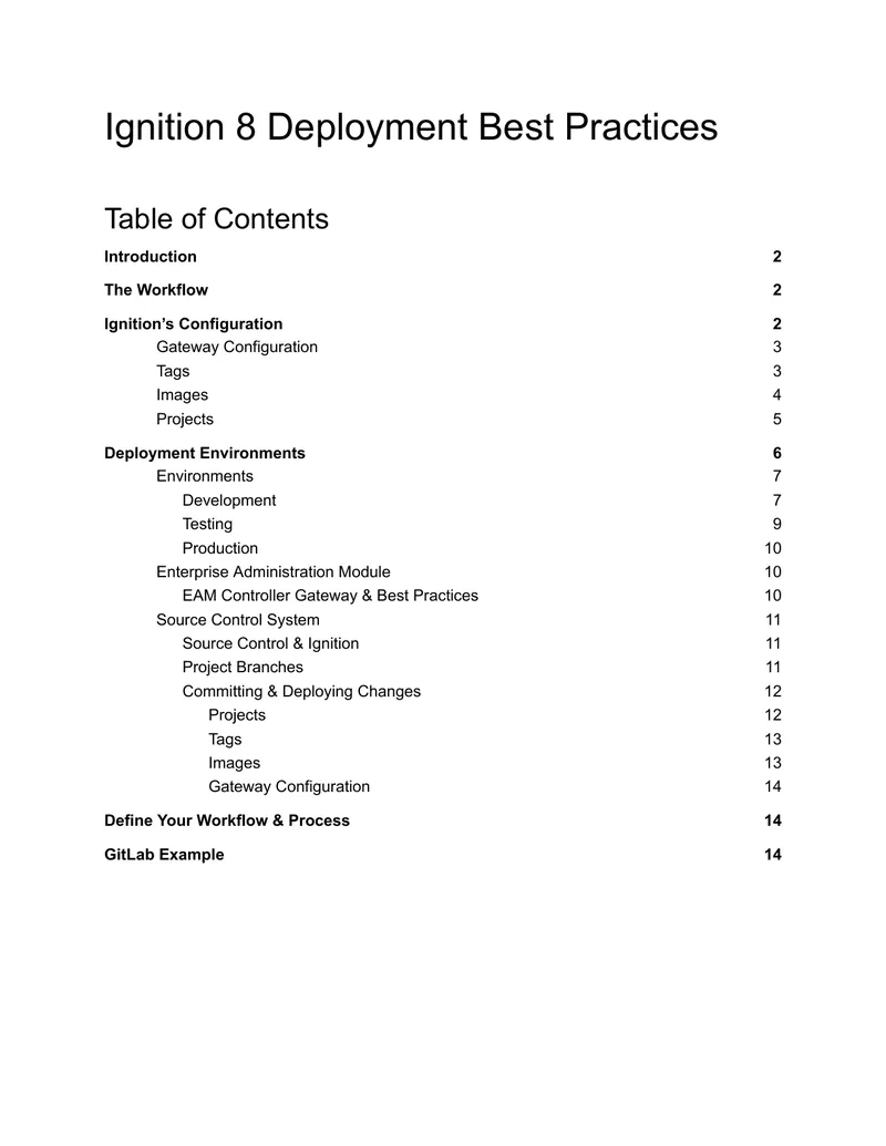 Ignition 8 Deployment Best Practices Guide