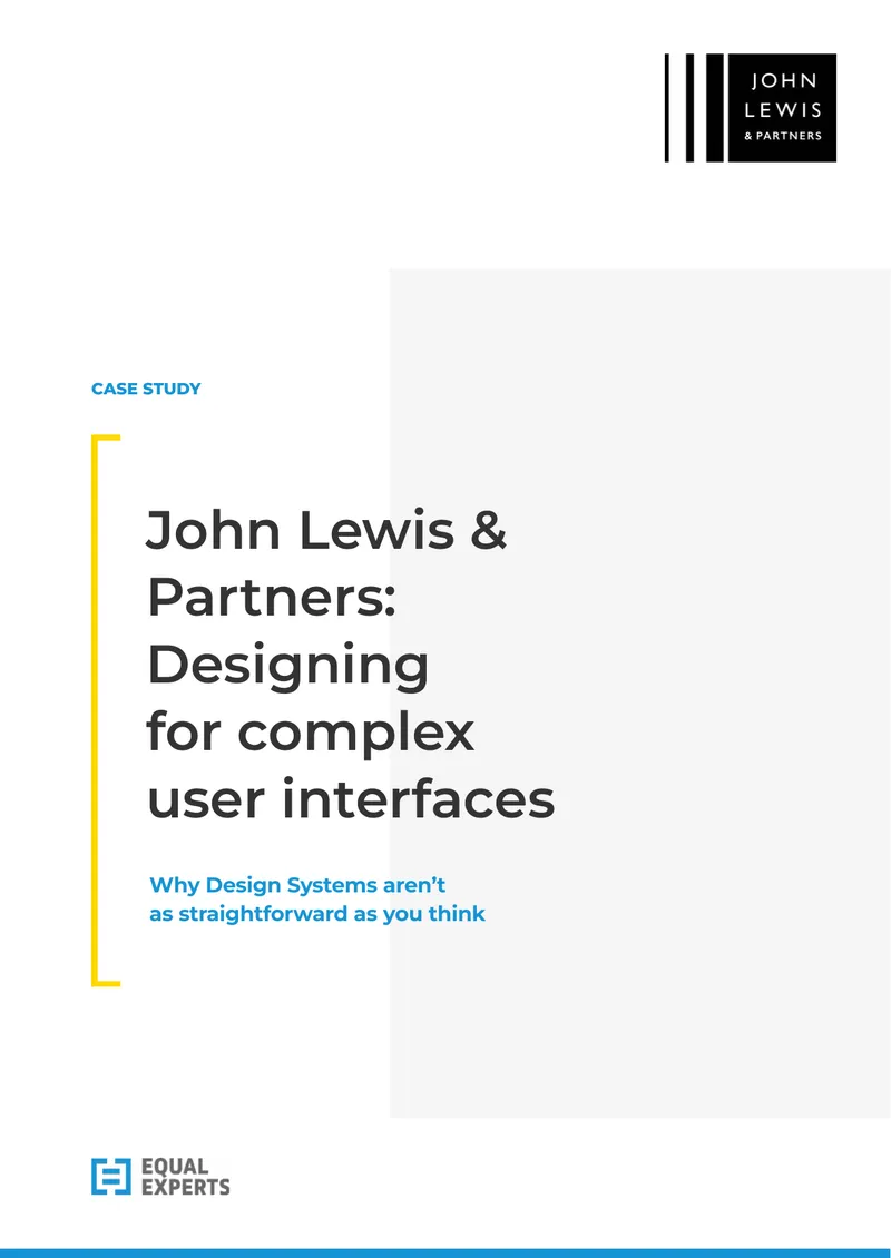 John Lewis & Partners Design System Case Study